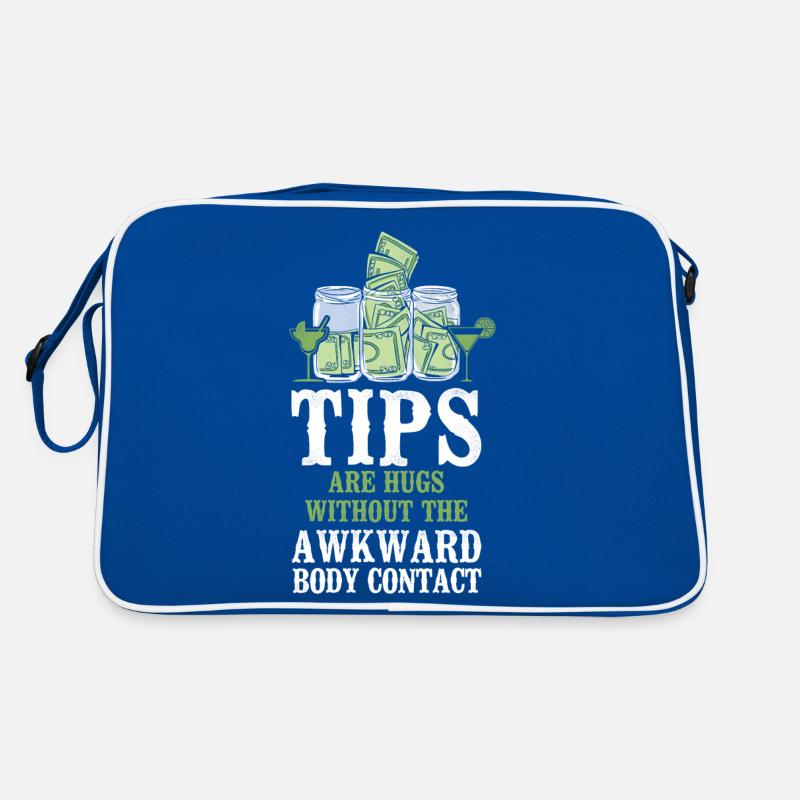 Bartender Mixologist Tips Are Hugs Retro Tasche