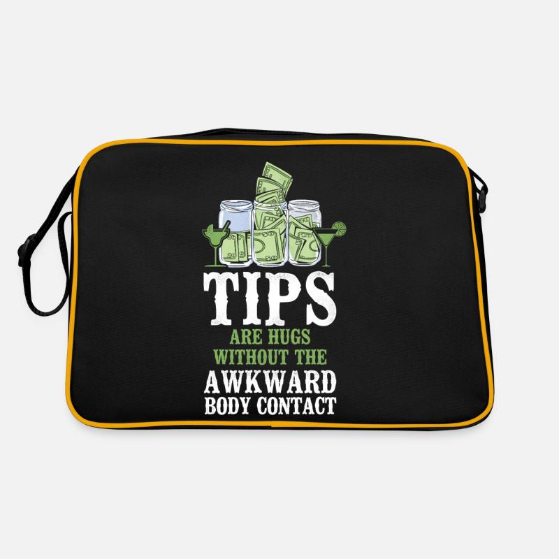 Bartender Mixologist Tips Are Hugs Retro Bag