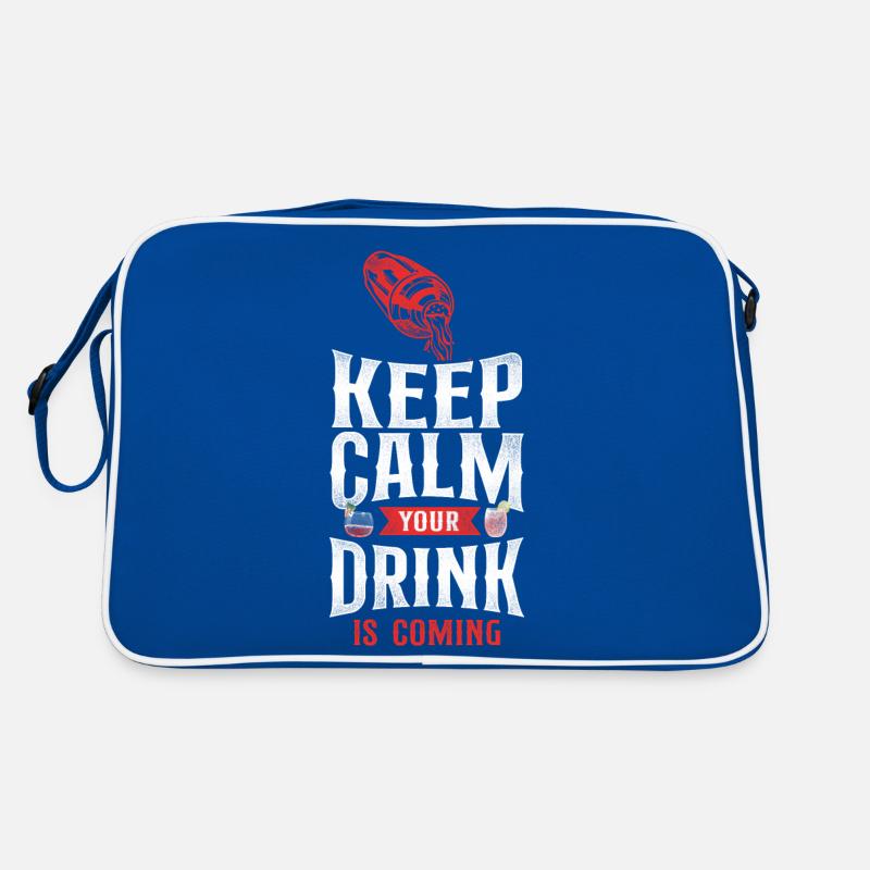 Barman Mixologue Keep Calm Sac Retro