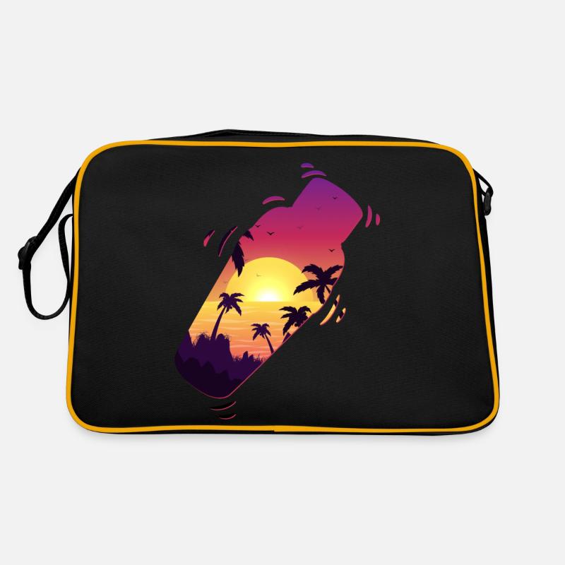 Bartender Mixologist Shaker Sunset Retro Tasche