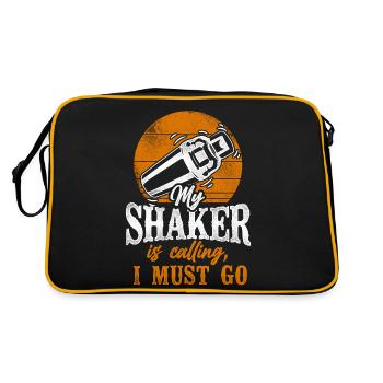 Bartender Mixologist My Shaker Is - Retro Bag - black/gold - Back