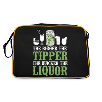 Bartender Mixologist The Bigger - Retro Bag - black/gold - Back