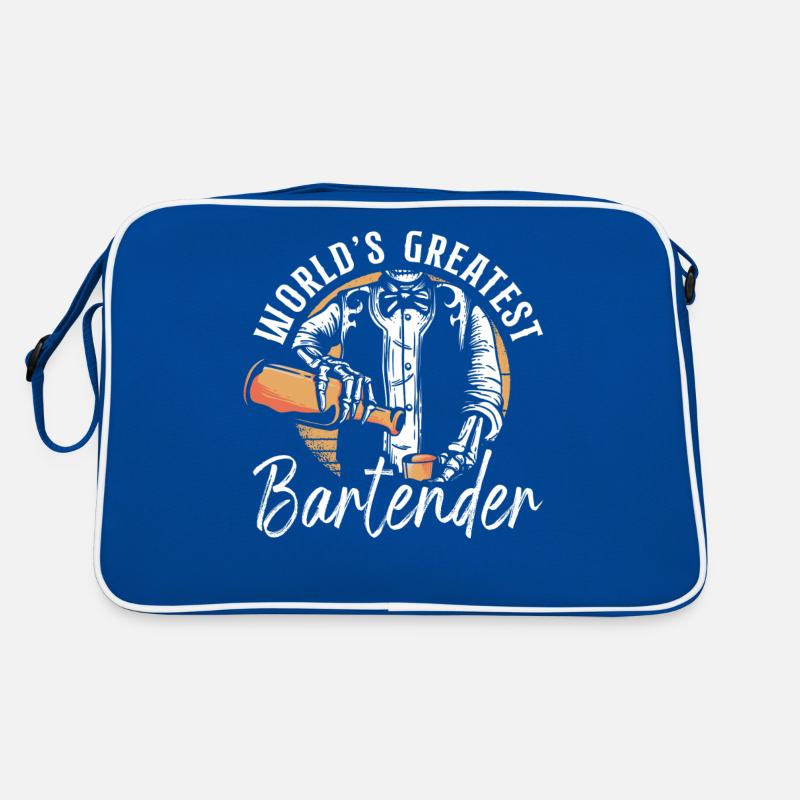 Bartender Mixologist World's Retro Bag