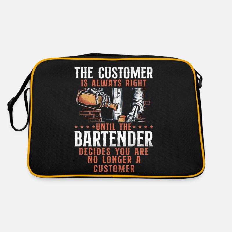 Barman Mixologue Le Client Sac Retro