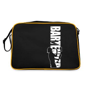 Bartender Mixologist Bartender - Retro Tasche - Schwarz/Gold - Hinten
