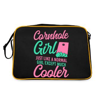 Joueur de sac de haricots de l’équipe Cornhole - Sac Retro - noir/or - Dos