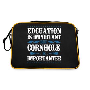 Joueur de sac de haricots de l’équipe Cornhole - Sac Retro - noir/or - Dos