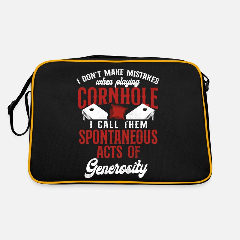Cornhole Team Bean Bag Player Retro Bag