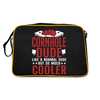Joueur de sac de haricots de l’équipe Cornhole - Sac Retro - noir/or - Dos