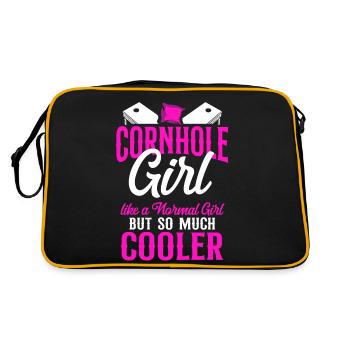 Joueur de sac de haricots de l’équipe Cornhole - Sac Retro - noir/or - Dos