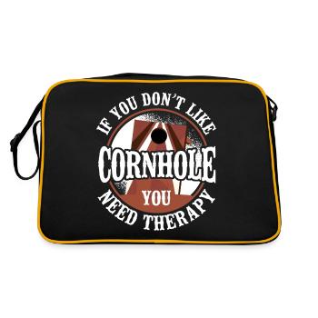 Cornhole Team Bean Bag Player - Retro Tasche - Schwarz/Gold - Hinten