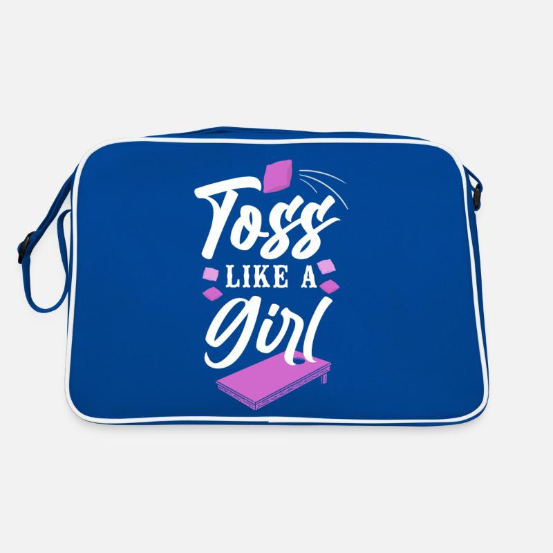 Joueur de sac de haricots de l’équipe Cornhole Sac Retro
