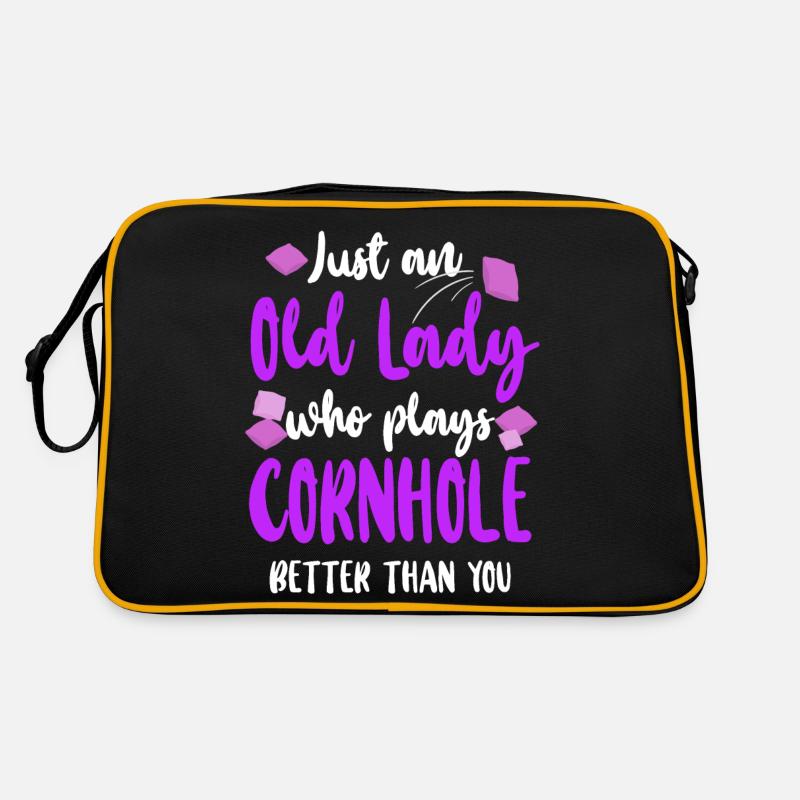 Cornhole Team Bean Bag Player Retro Tasche