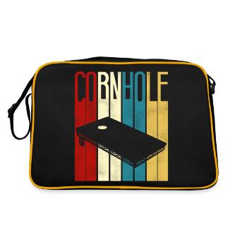 Cornhole Team Bean Bag Player - Retro Tasche - Schwarz/Gold - Hinten