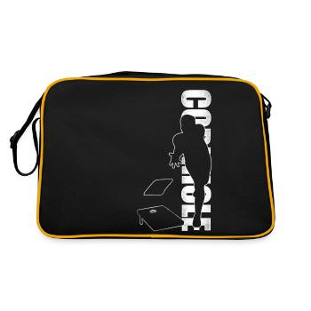 Cornhole Team Bean Bag Player - Retro Tasche - Schwarz/Gold - Hinten