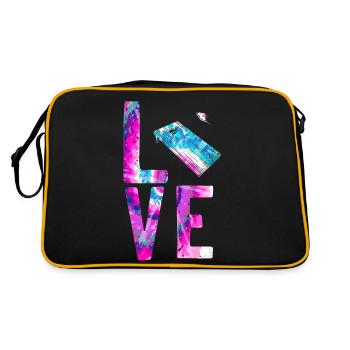 Cornhole Team Bean Bag Player - Retro Tasche - Schwarz/Gold - Hinten