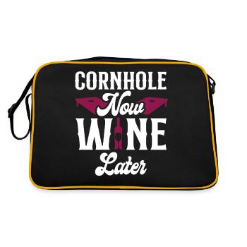 Joueur de sac de haricots de l’équipe Cornhole - Sac Retro - noir/or - Dos
