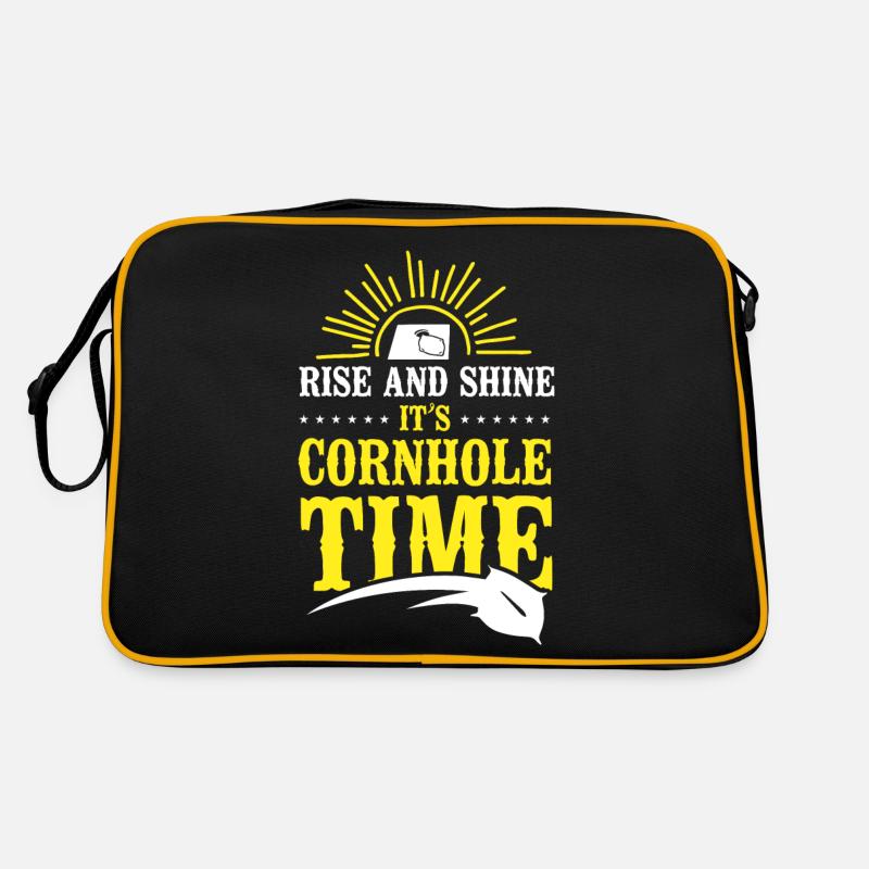 Cornhole Team Bean Bag Player Retro Tasche