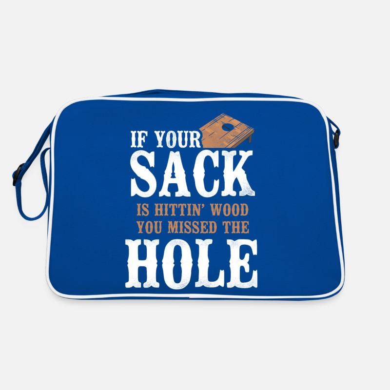 Cornhole Team Bean Bag Player Retro Tasche