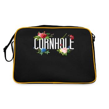 Cornhole Team Bean Bag Player - Retro Tasche - Schwarz/Gold - Hinten