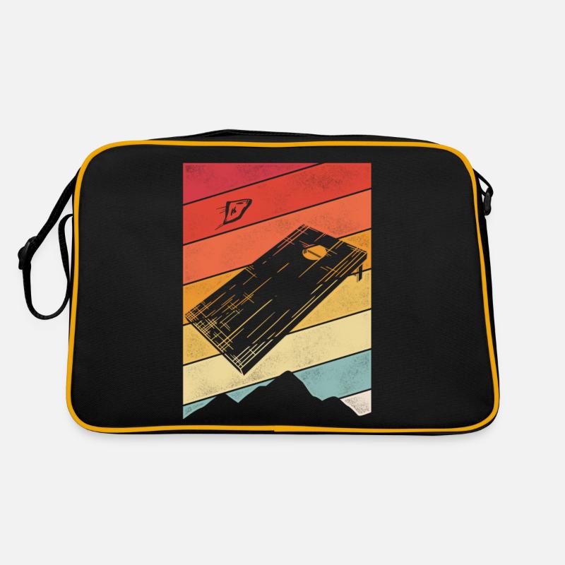 Joueur de sac de haricots de l’équipe Cornhole Sac Retro