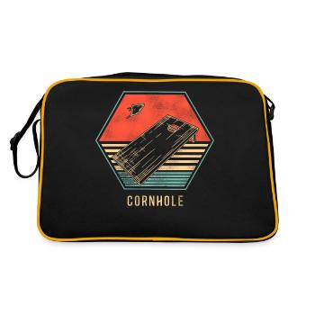 Cornhole Team Bean Bag Player - Retro Tasche - Schwarz/Gold - Hinten