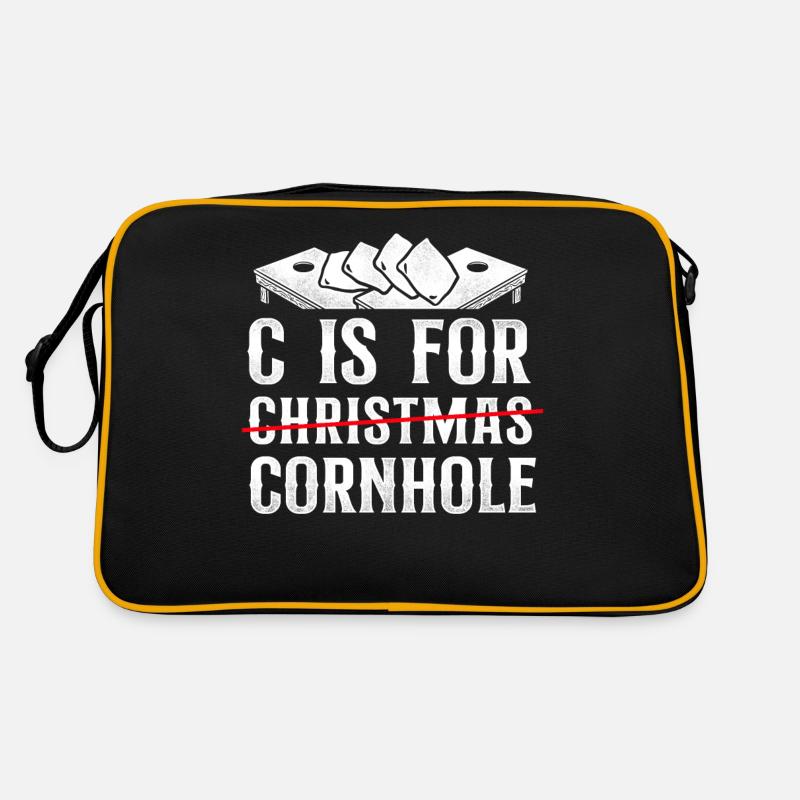 Joueur de sac de haricots de l’équipe Cornhole Sac Retro