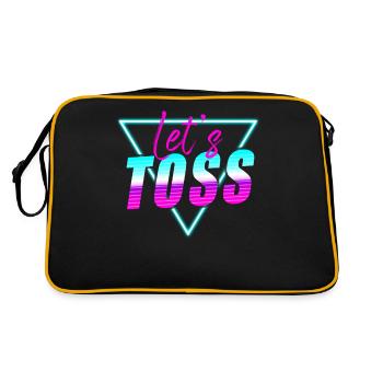 Cornhole Team Bean Bag Player - Retro Tasche - Schwarz/Gold - Hinten
