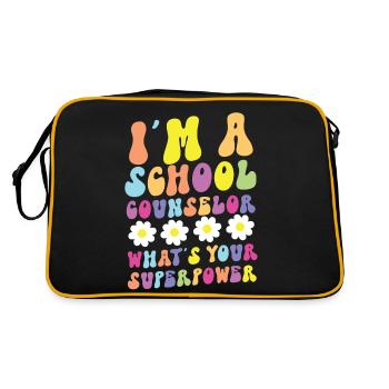 Conseiller scolaire Je suis une école - Sac Retro - noir/or - Dos