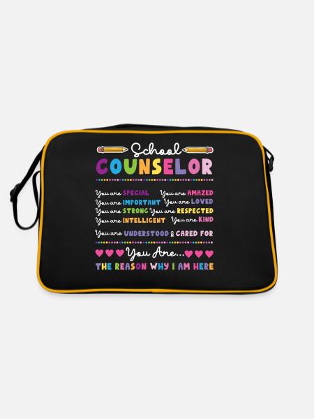 School Counselor School Counselor - Retro Bag - black/gold - Back