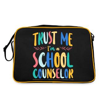 Conseiller scolaire Croyez-moi, je suis un - Sac Retro - noir/or - Dos