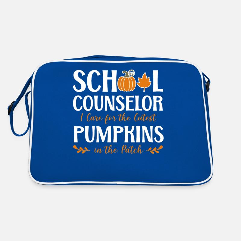 School Counselor Pumpkin Case Retro Bag