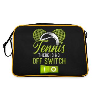 Drôle de joueur de tennis Raquette Tennis - Sac Retro - noir/or - Dos
