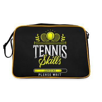Drôle de joueur de tennis Raquette Tennis - Sac Retro - noir/or - Dos