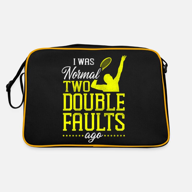 Funny Tennis Player Racket I Was Retro Tasche