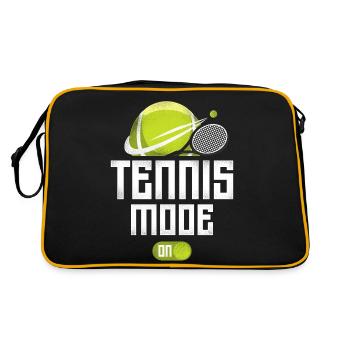 Drôle de joueur de tennis Raquette Tennis - Sac Retro - noir/or - Dos
