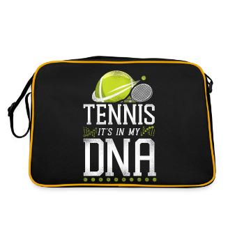 Drôle de joueur de tennis Raquette Tennis - Sac Retro - noir/or - Dos