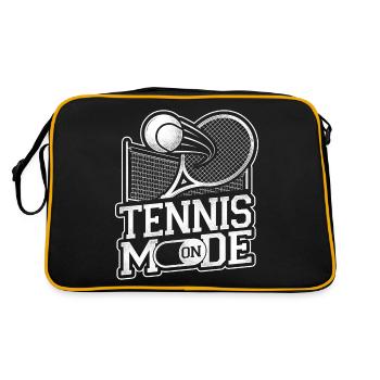 Drôle de joueur de tennis Raquette Tennis - Sac Retro - noir/or - Dos