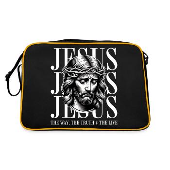 Jésus - Croire : une conception de foi forte - Sac Retro - noir/or - Dos
