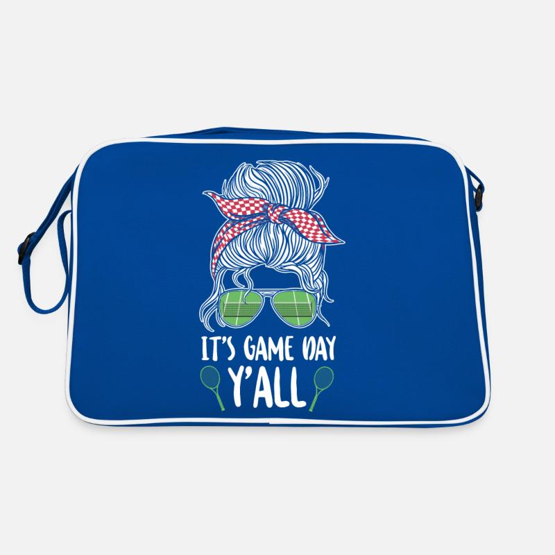 Funny Tennis Player Racket Retro Tasche