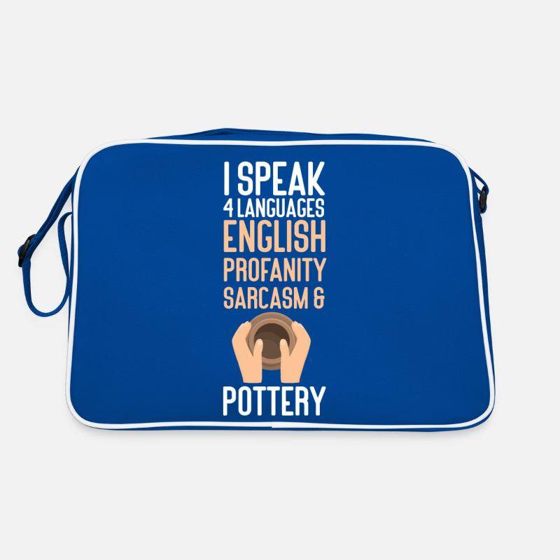 Pottery Ceramics Artist I Speak 4 Retro Bag