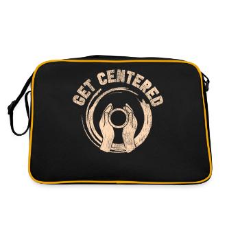 Pottery Ceramics Artist Get - Retro Tasche - Schwarz/Gold - Hinten