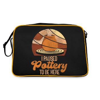 Poterie Céramiste Artiste J’ai fait une pause - Sac Retro - noir/or - Dos