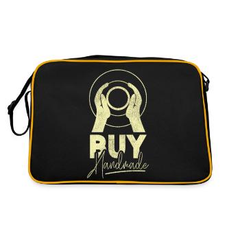 Pottery Ceramics Artist Buy - Retro Tasche - Schwarz/Gold - Hinten