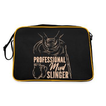 Poterie Céramiste Artiste - Sac Retro - noir/or - Dos