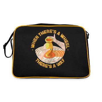 Poterie Céramique Artiste Où - Sac Retro - noir/or - Dos