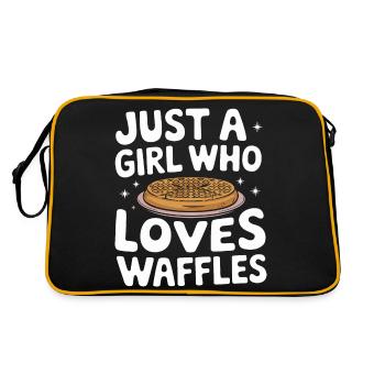 Waffles Breakfast Sweets - Retro Bag - black/gold - Back