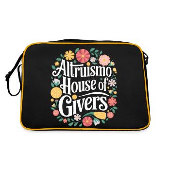 Altruismo Selfless Giving Giving School Spirit - Retro Bag - black/gold - Back