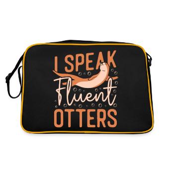 Loutre Je parle couramment Loutre - Sac Retro - noir/or - Dos