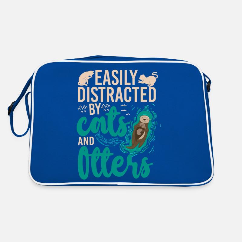 Chat loutre facilement distrait par Sac Retro